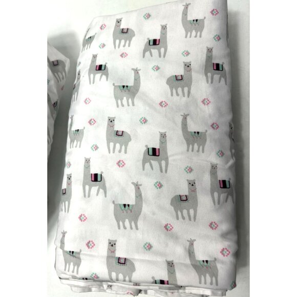 Intelligent Design Novelty 3-Piece Grey Llamas Print Microfiber Twin Sheet Set - Picture 5 of 9